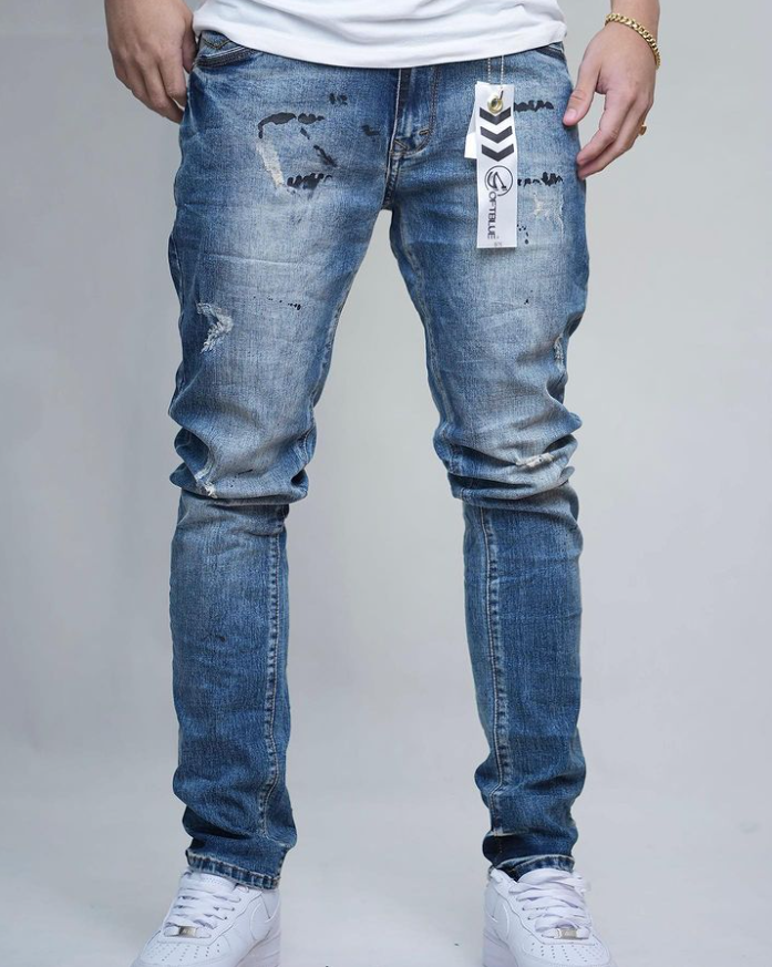 Jeans Azul Rayado